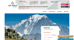 Desktop Screenshot of lesarcs-reservation.com